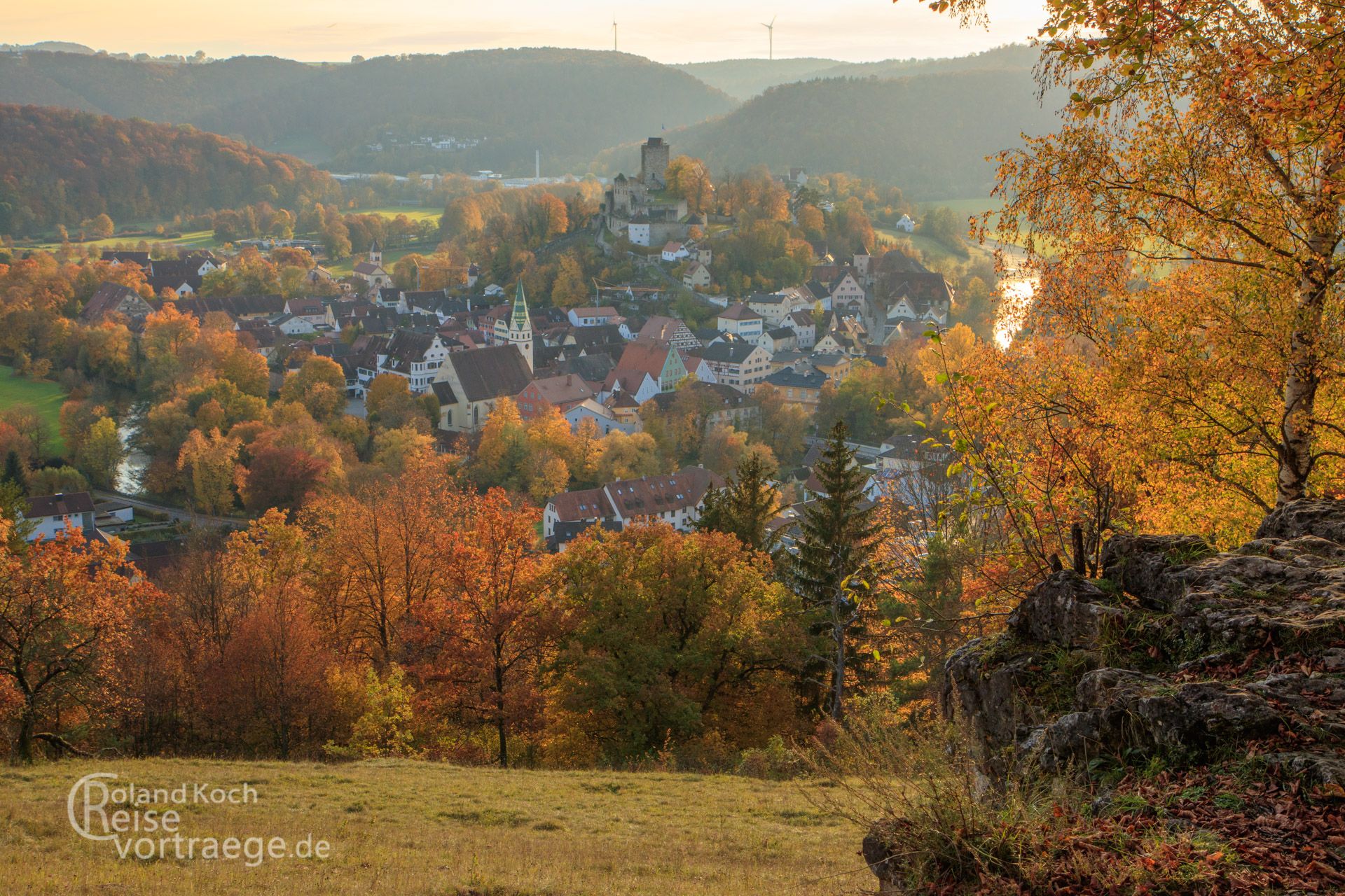 Pappenheim - an einem golden leuchtenden Oktobertag